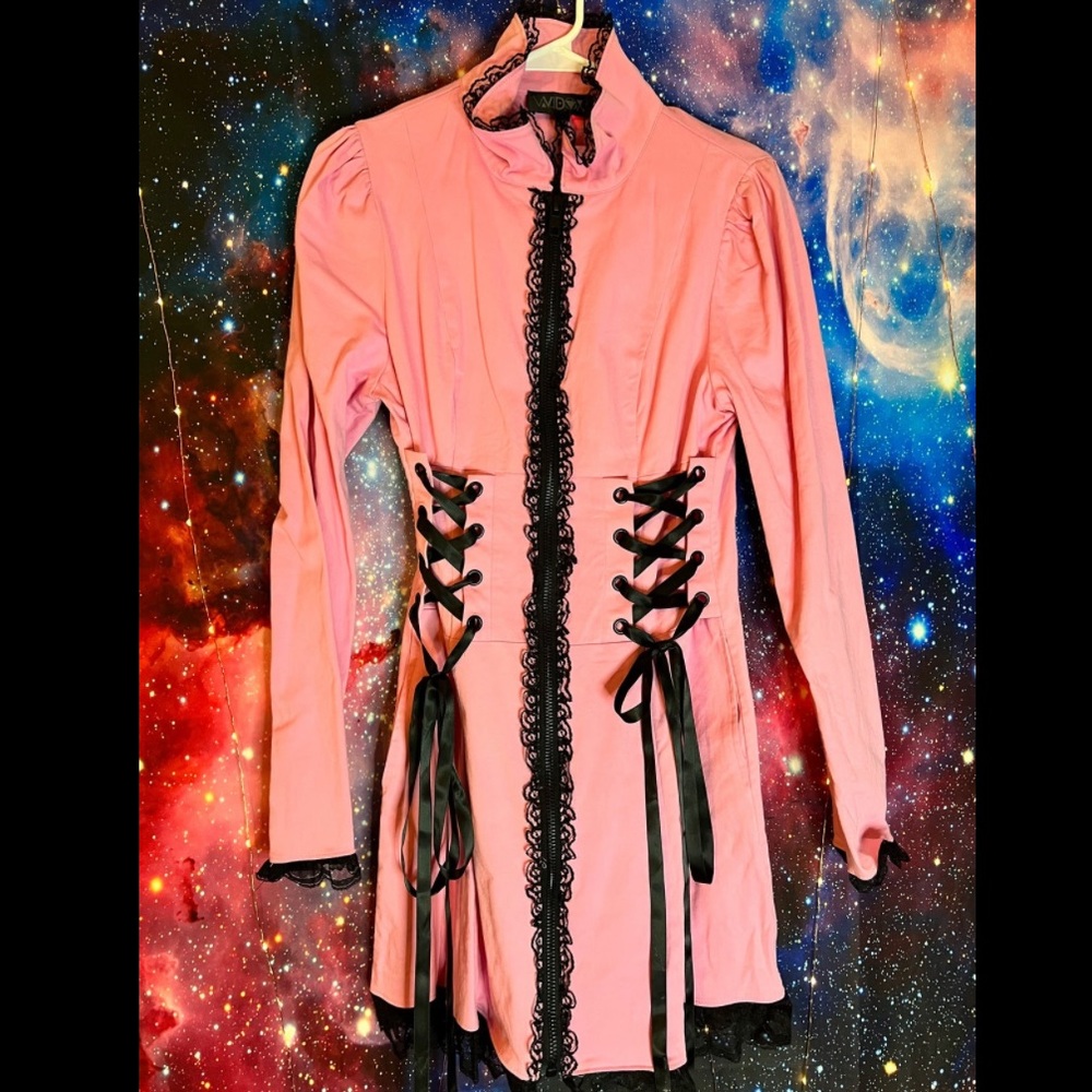 Cute Lament Dolls Kill Widow Corset Jacket Size Large